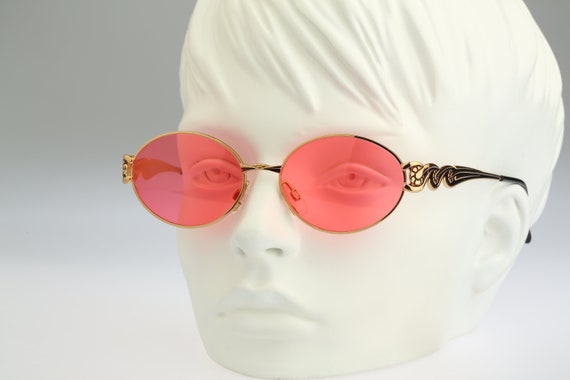 Gold oval sunglasses, Anteprima Enia 3, Vintage 9… - image 6