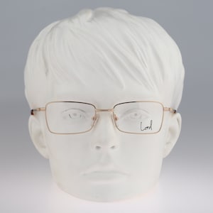 Lord  7094 1, Vintage 90s gold rectangle butterfly eyeglasses frames womens NOS