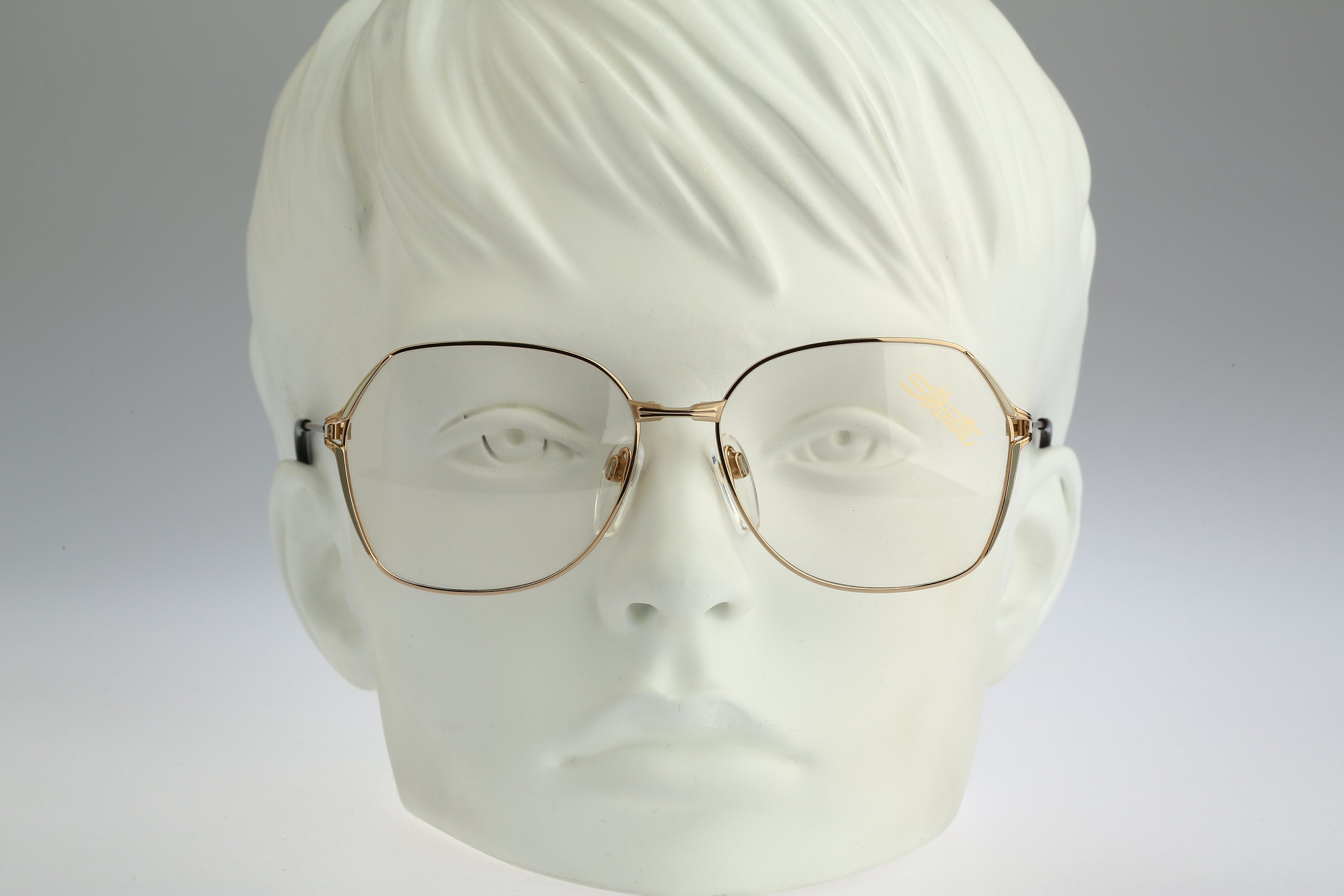 Silhouette M 6184 V 6052, Vintage 80s Gold Oversized