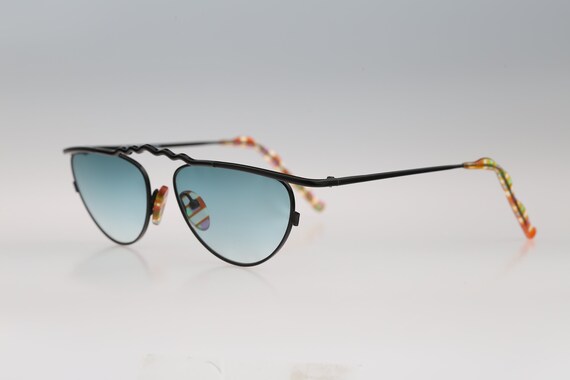 Robert Rudger 540 89, 90s tinted turquoise lenses… - image 4