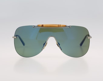 Gucci GG 4262 S 6LBHZ, Vintage 2000s Rimless Overized Shield