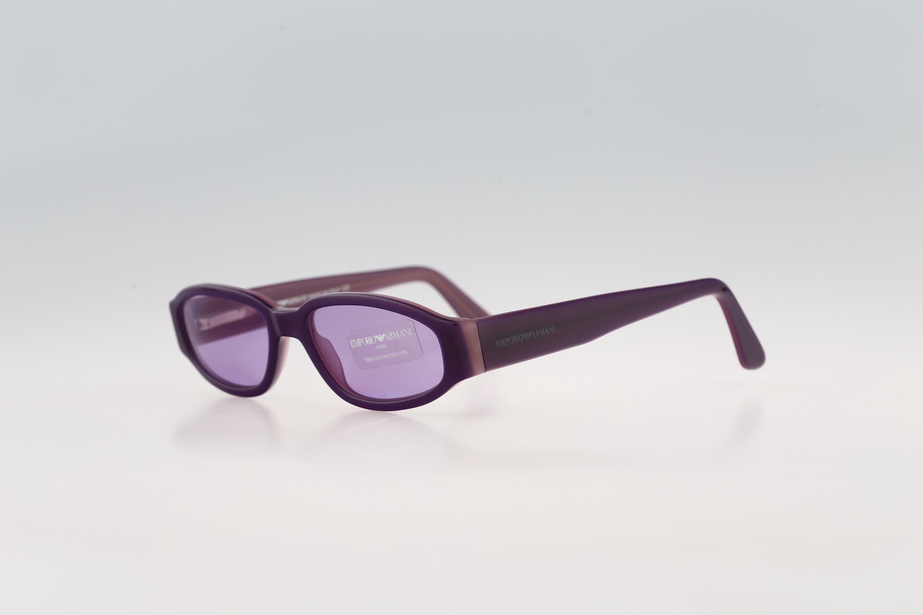 Emporio Armani 621 S 459, Vintage 90s Tinted Lenses Purple 