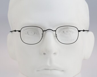 Pro Design Denmark Better Collection P.802 C.660, Vintage 90s black unique small square eyeglasses frames mens & womens / NOS