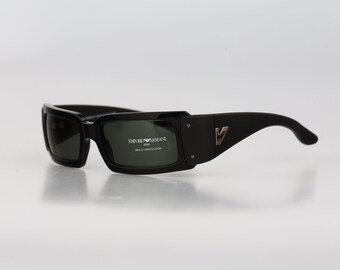 GIORGIO ARMANI GA52/S Vintage Rectangle Sunglasses, Men's