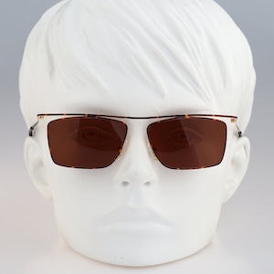 Idee Kirmate Po Box 123 0126, Vintage 90s tortoise rectangle sunglasses women, NOS