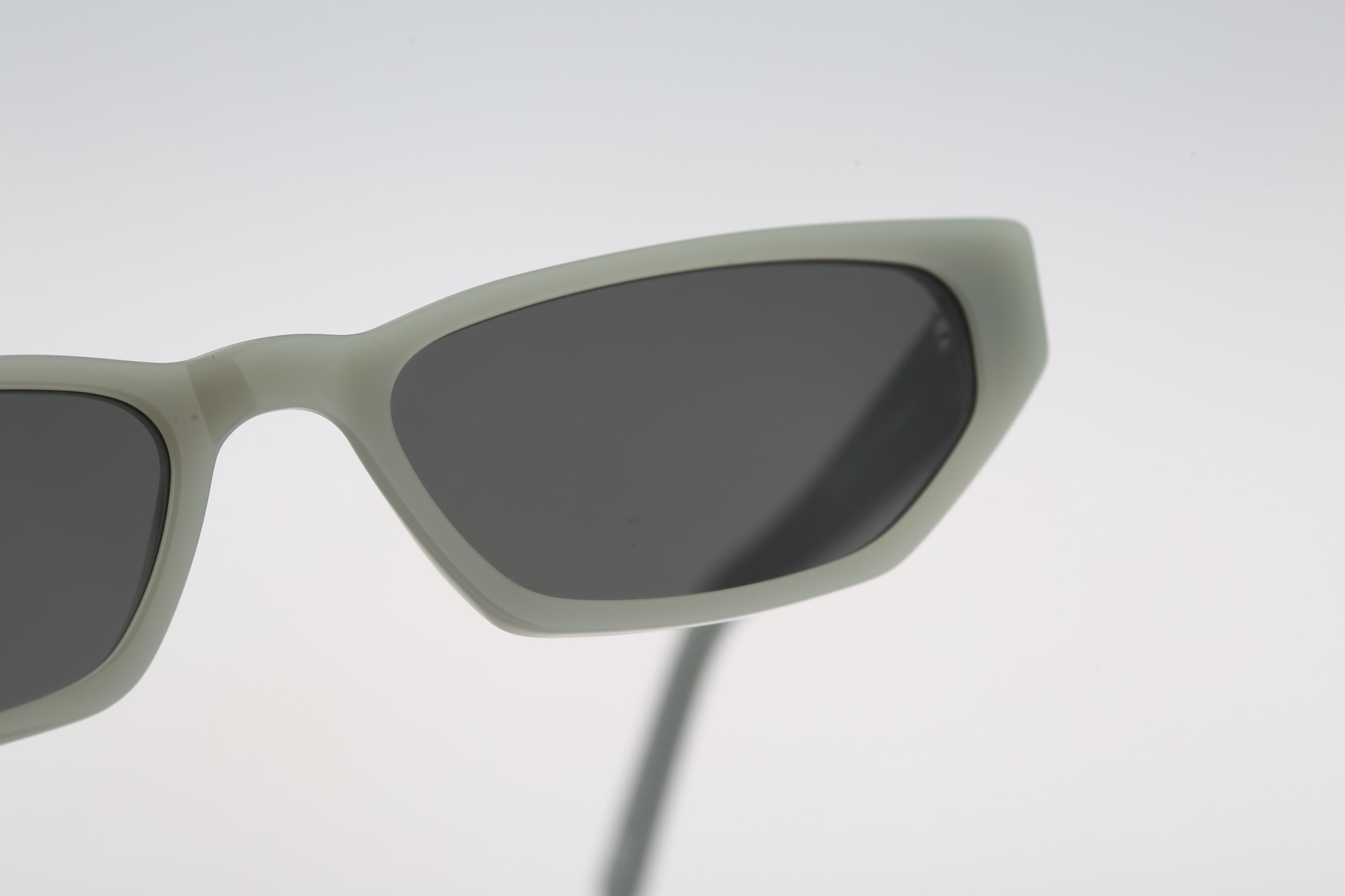 Andy Wolf Tamsyn Col. D Green Slim Rectangle Cat Eye 