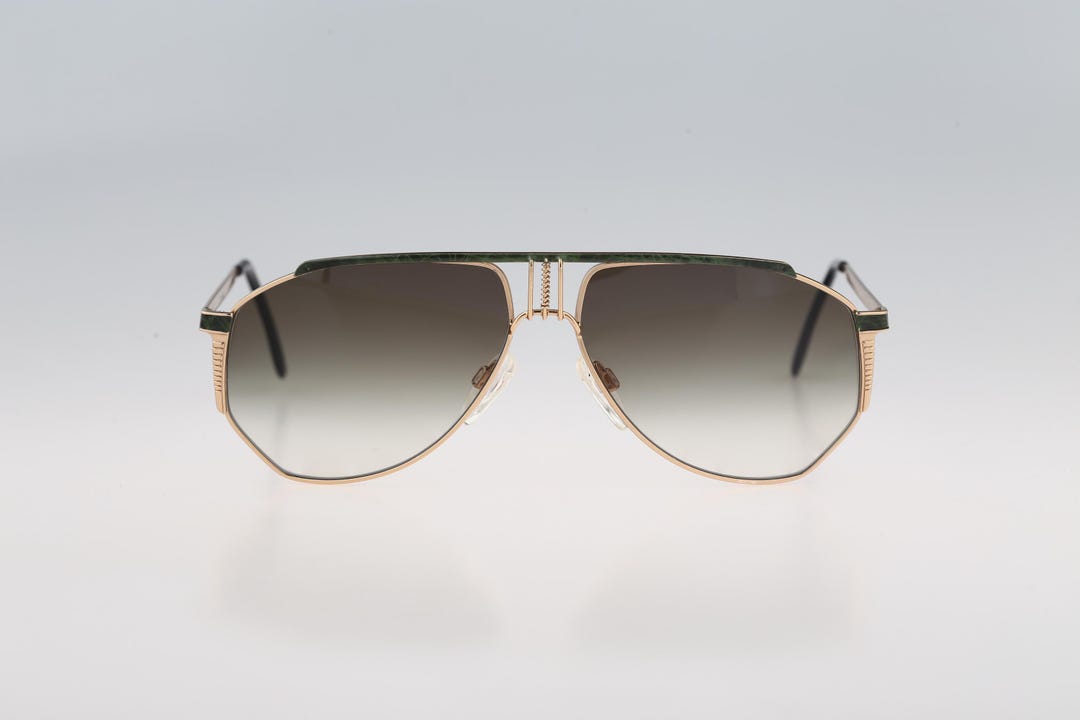 Monture De Lunettes Vintage Yabi Spirit Lady 412 - Or/Argent - NOS (Neuf Sans Étiquette)