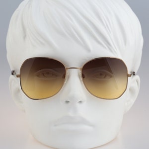 Silhouette M 6034 30, Vintage 80s sunrise double color gradient lenses oversized butterfly sunglasses women NOS