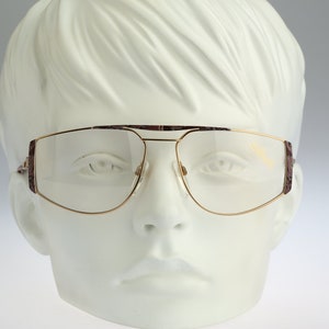 Silhouette M 6152 V 6052, Vintage 80er Jahre gold Oversized Pilotenbrille Brillengestell Damen NOS