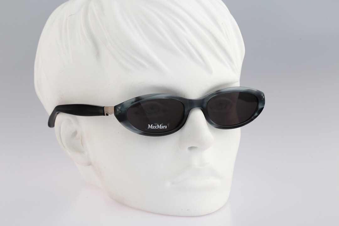 MaxMara MM 85 S WT1, occhiali da sole vintage da donna, ovali e