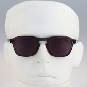 Caretta V. Porto 03 Hand made, Acetate clear smoke square sunglasses mens & women NEW