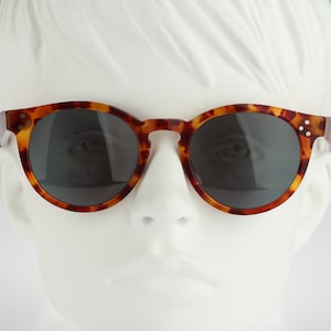 Round sunglasses men, Roy Tower Joanna 8 AR, Vintage 90s tortoise large panto sunglasses women NOS