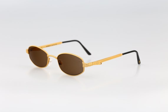 Lee Cooper Whitman L140, Vintage 90s Steampunk Gold Small Rectangle  Sunglasses Men & Women NOS -  Canada