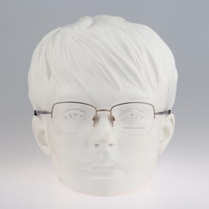 Ralph Lauren RL 5029 9066, Vintage 90s half rim small square butterfly eyeglasses frames womens NOS