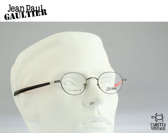 Jean Paul Gaultier 55-0045 チタン、ヴィンテージ 90 年代 グレー