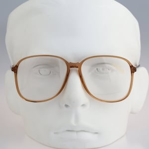 Silhouette M 2101 C 2775, Vintage 80s clear large oversized square eyeglasses frames mens & womens / NOS
