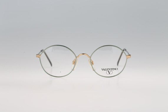 Valentino V411 1121, Vintage 90s Gold and Silver Round 