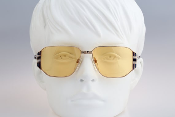 Silhouette M 6127 V 6018 Vintage 80s lentes amarillos tenidos gafas de sol hexagonales doradas unicas para mujer NOS Etsy Mexico