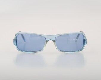 Emporio Armani 708 S 774 9, Vintage 2000s Navy Blue Lenses Wrap