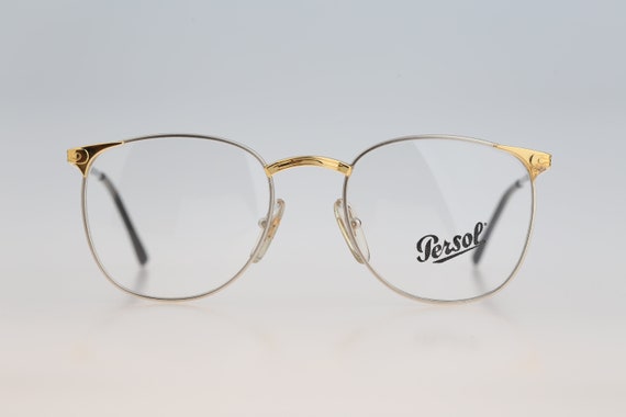 Persol Ratti Alya, Vintage 90s gold and silver sq… - image 3