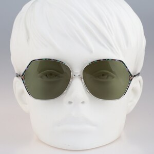 Silhouette M 1849 20 C 6054, Vintage 80s colorful & clear oversized butterfly sunglasses women, NOS