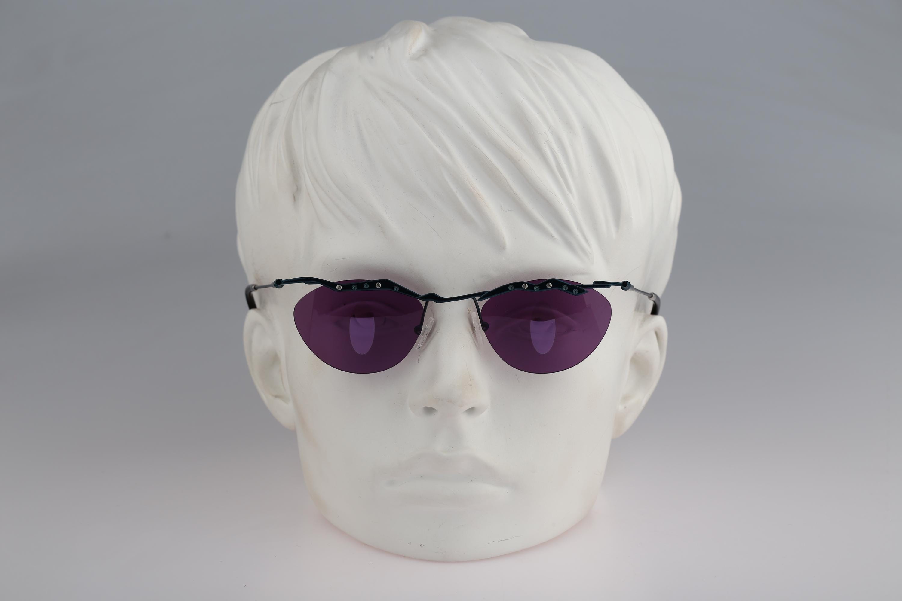 Chai Original Gre 1 3, Vintage 90s Blue Special Eye Mirrored