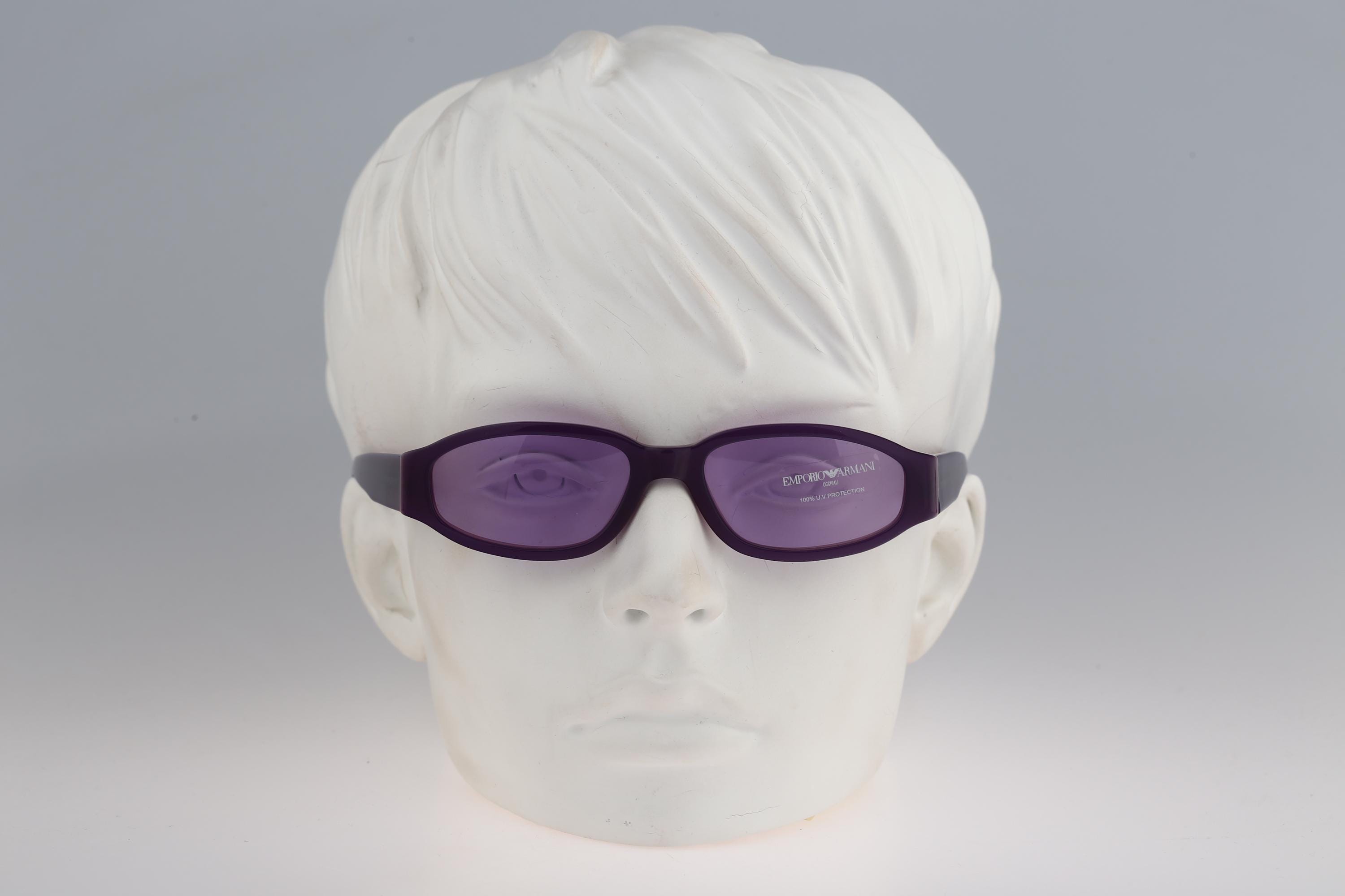 Emporio Armani 621 S 459, Vintage 90s Tinted Lenses Purple Small Emporio Armani 621 S 459, Vintage 90s Tinted Lenses Purple Small