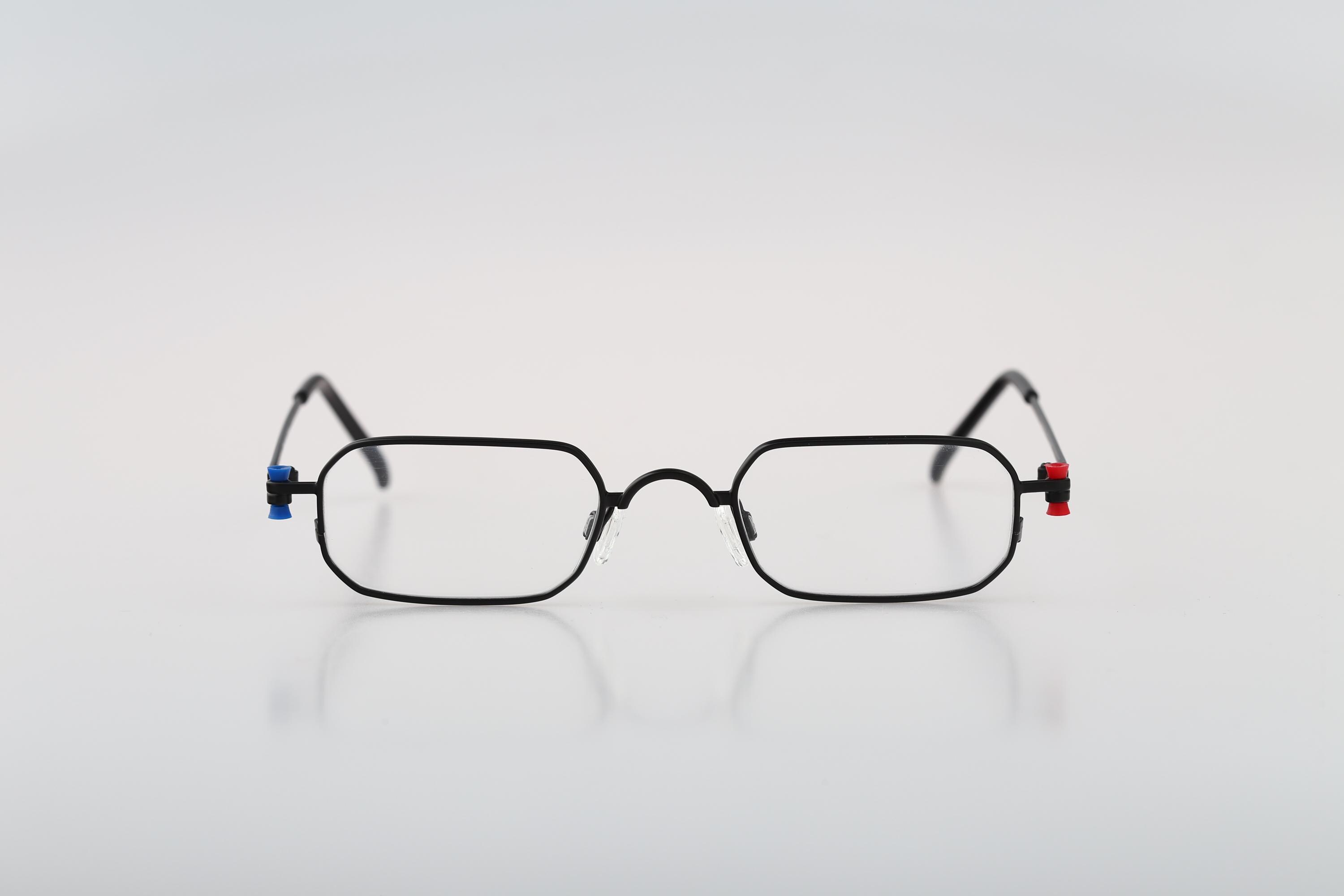 Adam + Eve 90s Deadstock Designer Eyeglasses- New Adam & Eve 10 AG, Vintage 90s Unique Colorful and Silver  main image 2