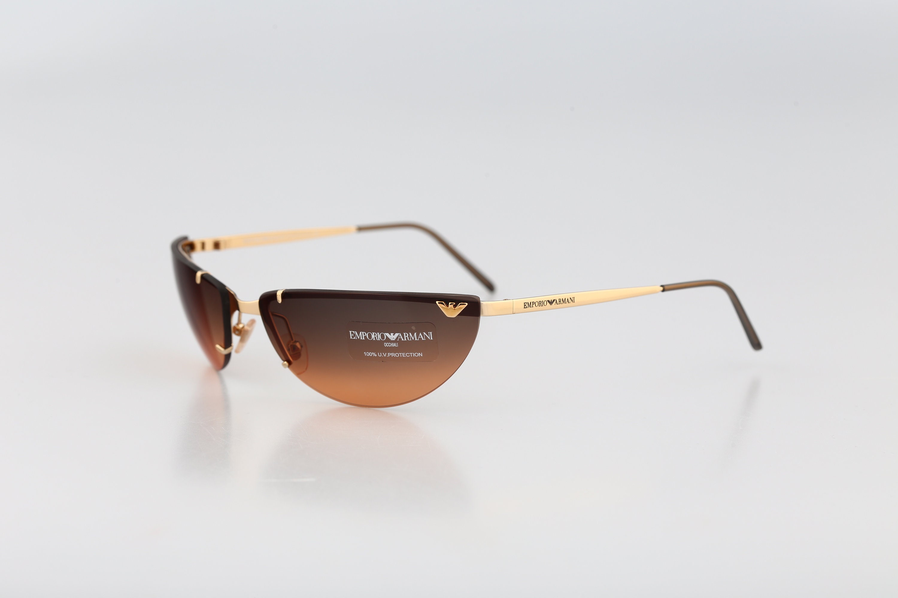 Emporio Armani Women\'s Gold and Brown Sunglasses! Emporio Armani Women main image 2