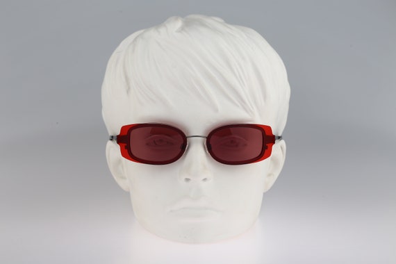 Giorgio Armani Red Rectangular Women\'s Sunglasses Armani Exchange AX Red Clear Cat Eye Square Glasses AX4008  main image 3