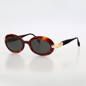 Mondi by Metzler 2854 872, Vintage 90s unique tortoise oval sunglasses women NOS