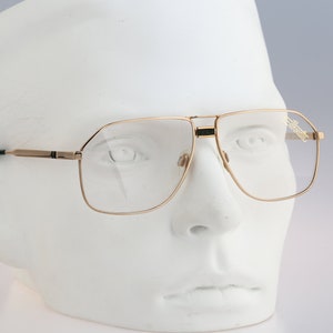 Silhouette M 7082, Vintage 80s unique square aviator glasses frames mens & womens NOS