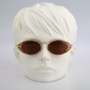 Inkognito 618 2, Vintage 90s unique colorful cat eye sunglasses women, NOS