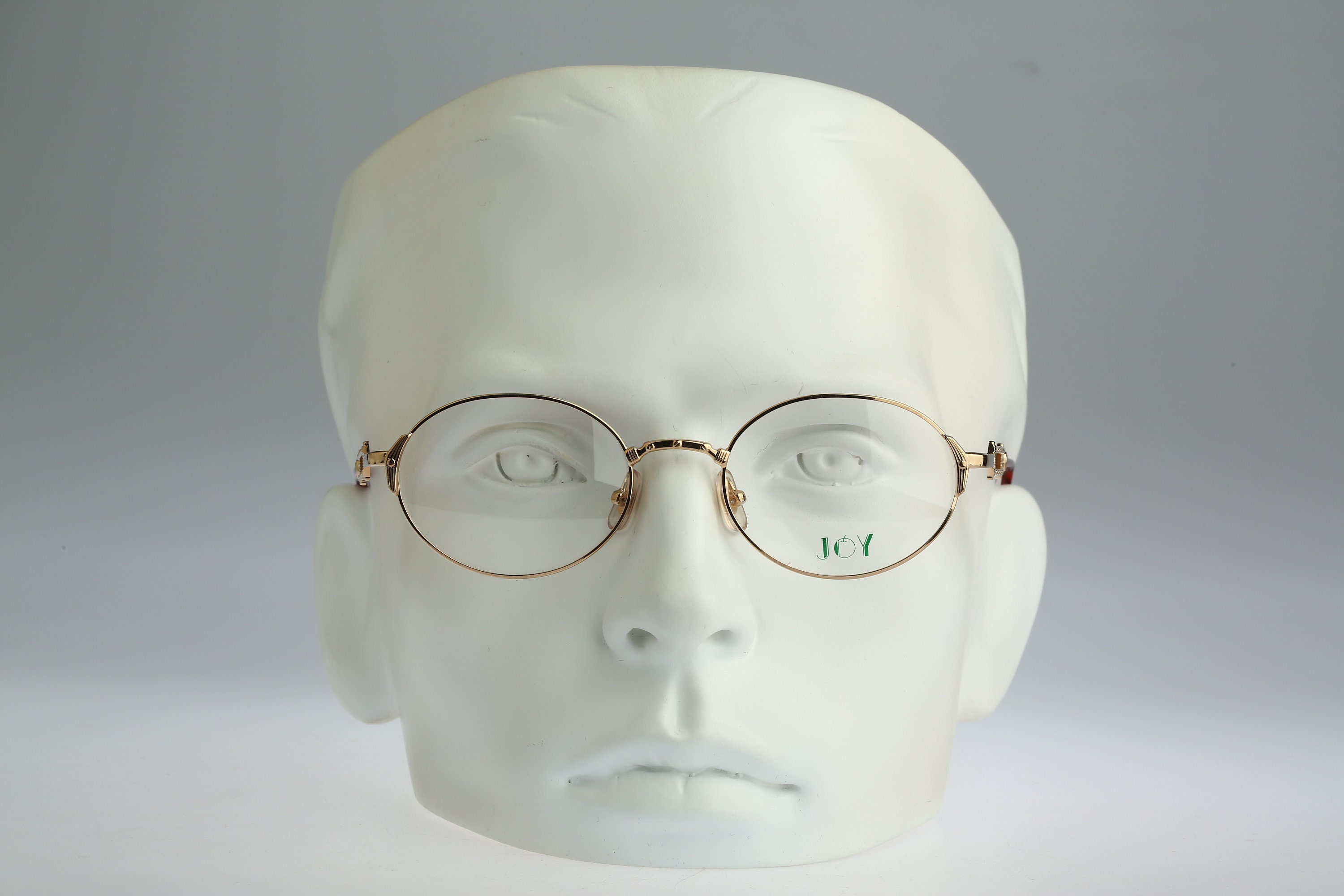Joy Kazu, Vintage 90s Designer Steampunk Gold Oval