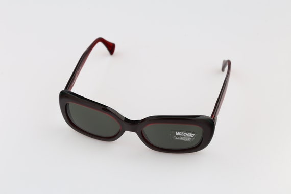 Moschino 3541 S 232 31, Vintage 90s red rectangle… - image 6