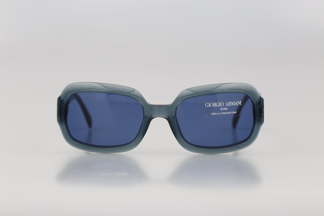 Giorgio Armani 2503 291 65, Vintage 90s Blue Small Square