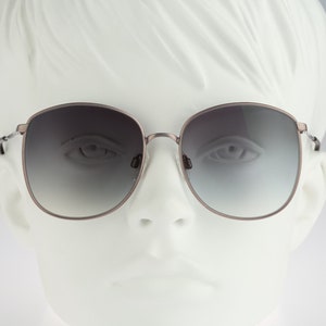 Silhouette M 6011 V 779, Vintage 80s gray oversized square sunglasses women, NOS
