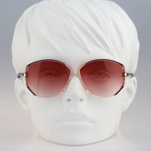 Silhouette M 1793 20 C 2338, Vintage 80s clear and colorful oversized butterfly sunglasses women / NOS