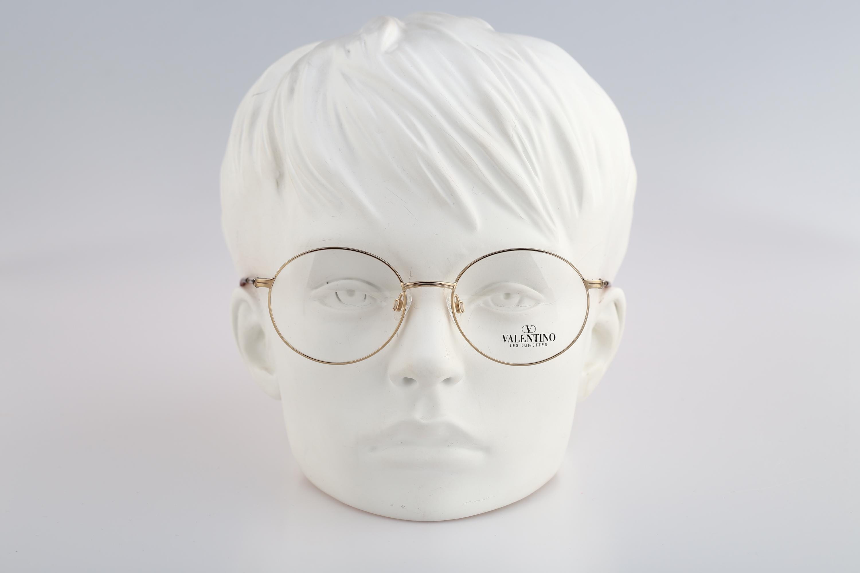 Valentino V 434 903, Vintage 90s Gold Round Circle 