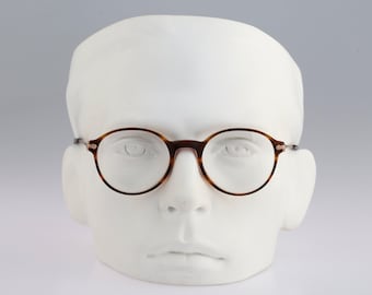 Tauschek Verdi 654, Vintage 80s gold and tortoise panto round eyeglasses frames mens & womens NOS