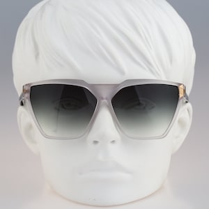 Silhouette M 3085 C 5523, Vintage 90s clear oversized square cat eye sunglasses women, NOS