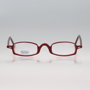 Safilo Team 1901 D M8K, Vintage 90s micro small rectangle reading eyeglasses frames mens & womens NOS