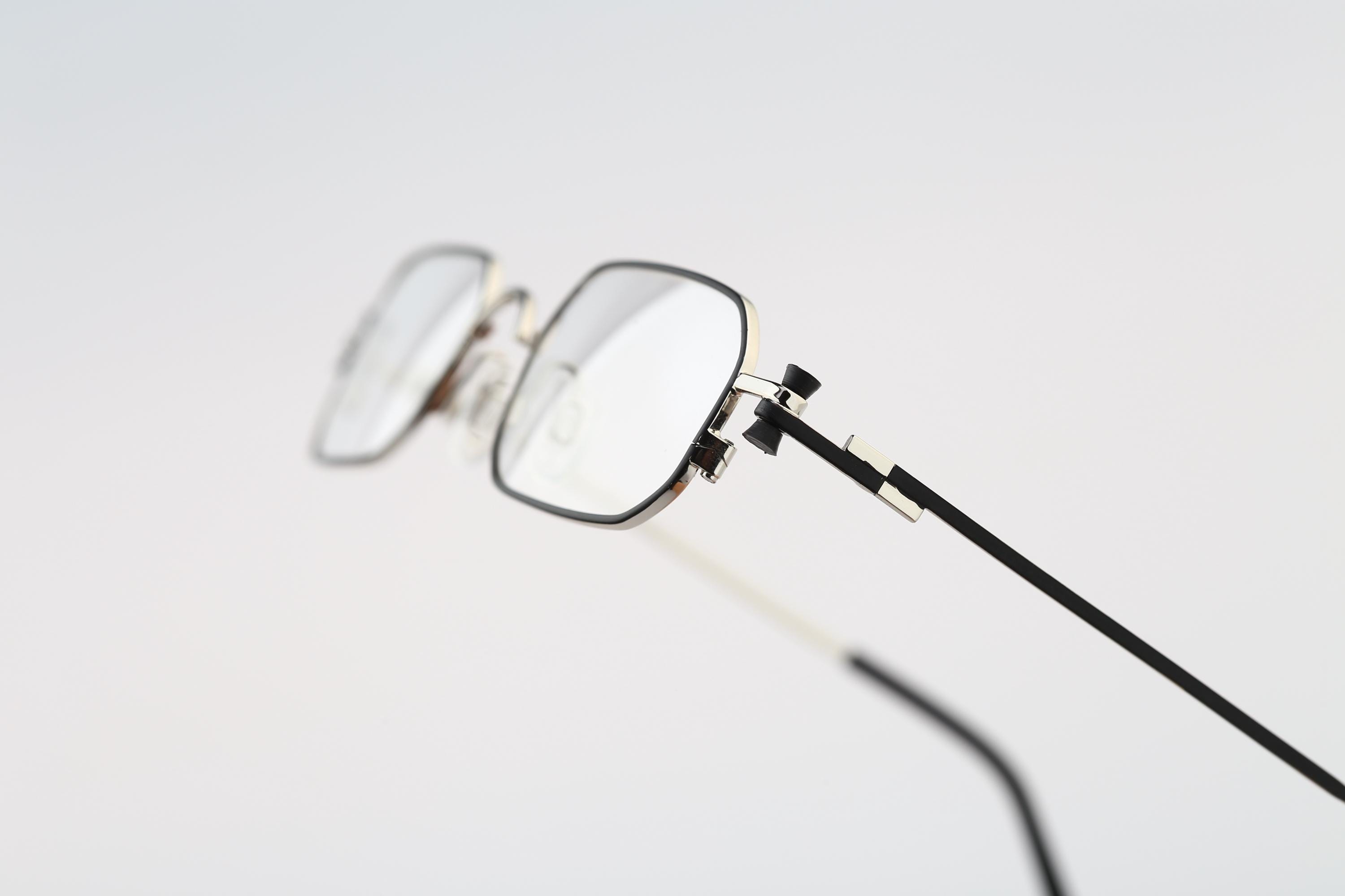 Adam + Eve 90s Deadstock Designer Eyeglasses- New Adam & Eve 10 AG, Vintage 90s Unique Colorful and Silver  main image 4
