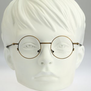 Viewpoint 1311 D118, Vintage 90s steampunk small circle round eyeglasses frames mens & womens NOS