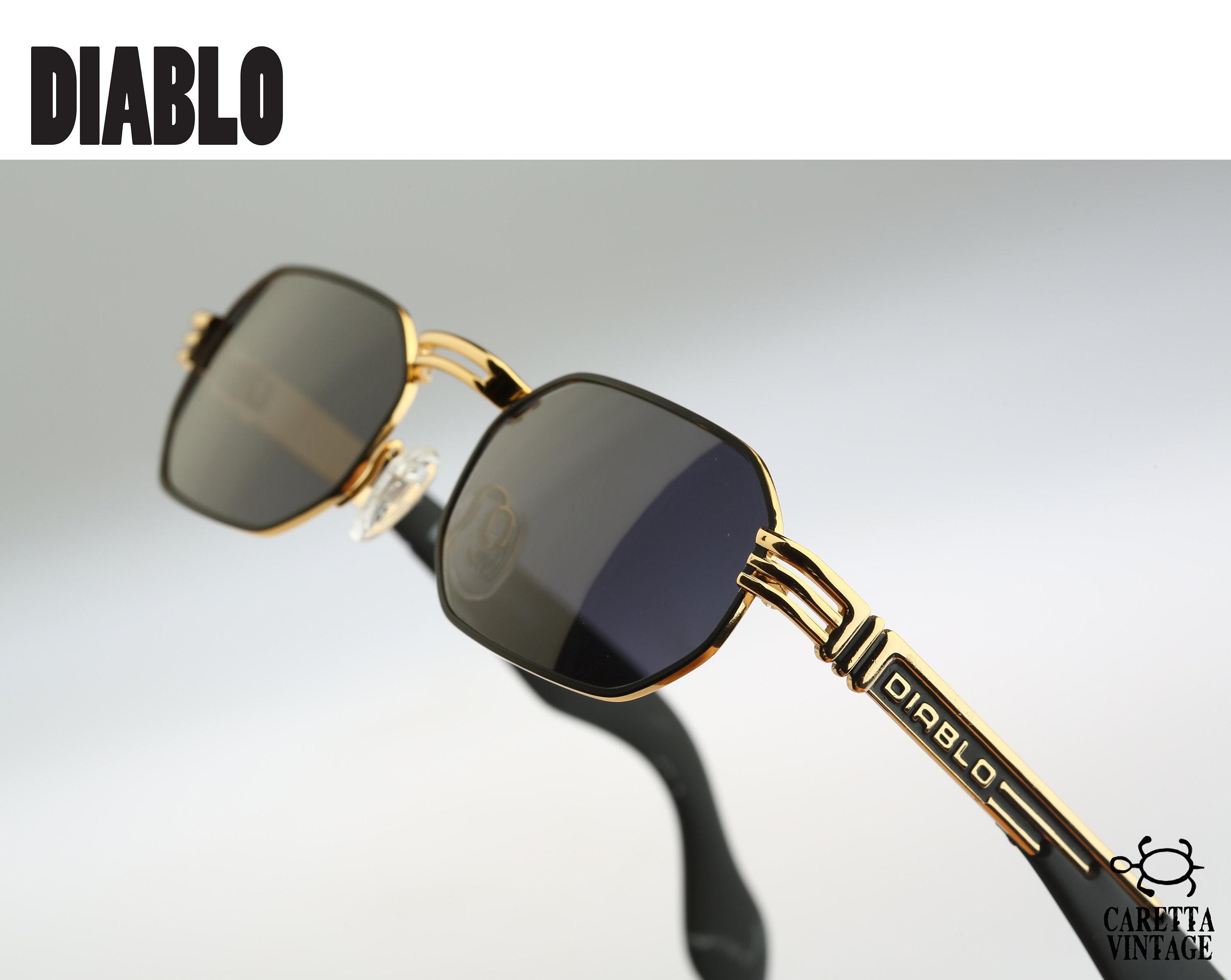 Diablo D11 39M, Vintage 90s Black and Gold Small Hexagon