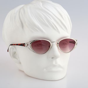 Paloma Picasso By Metzler 8338 830, Vintage 90s pink cat eye sunglasses women, NOS