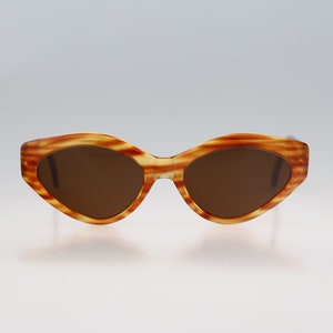 Nouvelle Vague Audrey P26, óculos de sol estilo olho de gato vintage anos 90 tartaruga exclusivos para mulheres, NOS