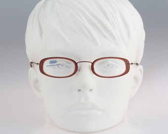 Safilo 7869 D Z8E, Vintage 90er Jahre pink Doppelrand oval Brillengestell Damen Brille NOS