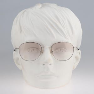 Andy Wolf 4733 Col. A Hand made in France, Vintage 2000s silver lightweight square eyeglasses frames mens & womens NOS
