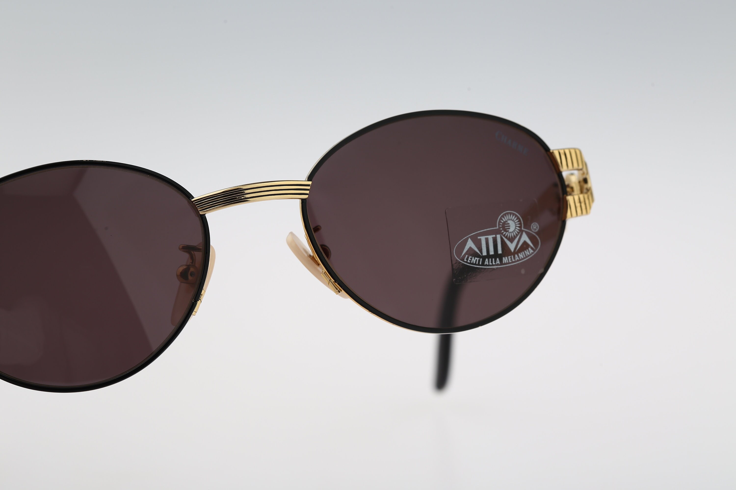 Charme Gold Frame Round Sunglasses with Brown Lenses Charme 7557 669 – Vintage Frames Company main image 2